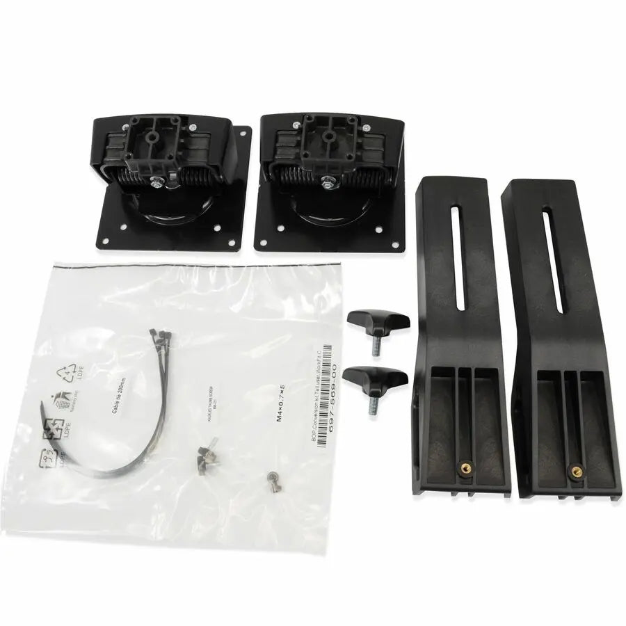 Ergotron Tall-User Kit for WorkFit Dual Monitors – Adjustable Up/Down Tilt for Ergonomic Comfort
