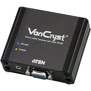 ATEN VC180 VGA to HDMI Converter with Audio - Compact Signal Converter for Easy Digital Display