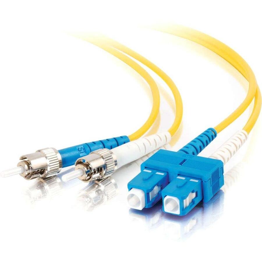 Legrand Group C2G 11229 Fiber Optic Duplex Patch Cable - 6 ft Yellow Single Mode for Gigabit Ethernet