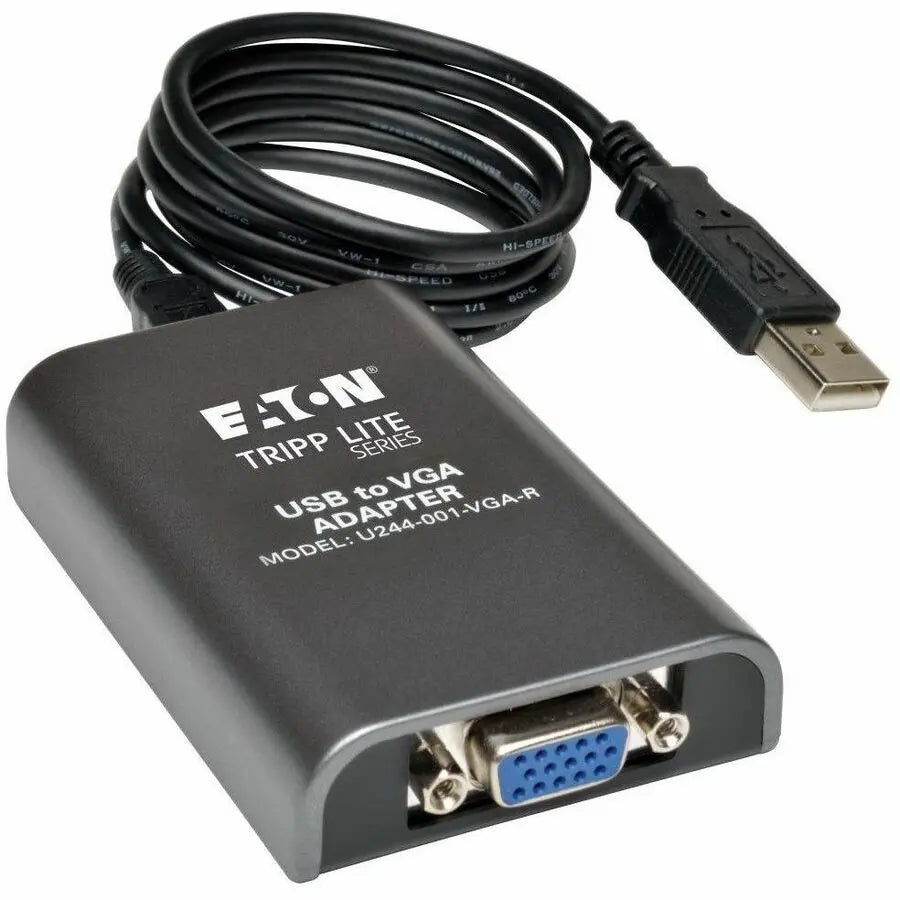 Eaton Tripp Lite Series U244-001-VGA-R USB 2.0 to VGA Graphics Adapter for Dual Monitors
