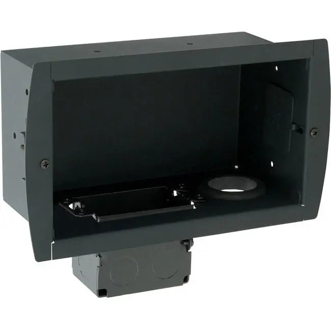 Premier Mounts GB-INWAVPB In-Wall A/V and Power GearBox – Metal Mounting Box with Secure Connections