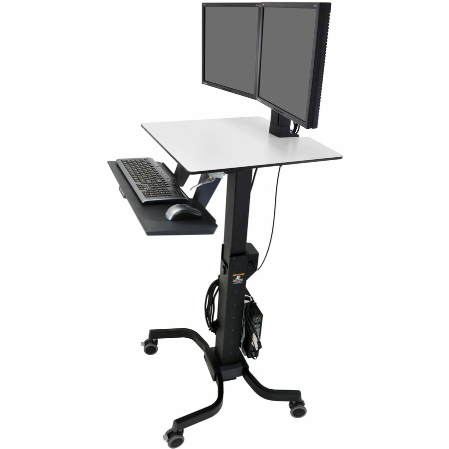 Ergotron WorkFit-C Dual Sit-Stand Workstation Computer Cart
