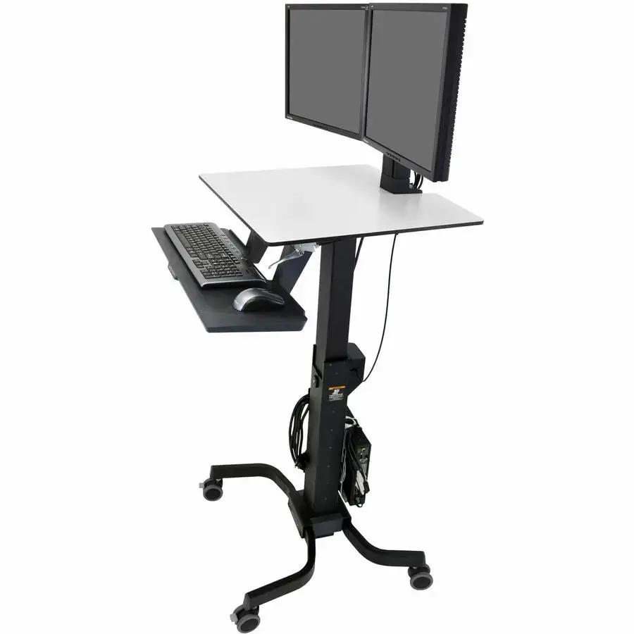 Ergotron WorkFit-C Dual Sit-Stand Workstation Computer Cart by Ergotron, Inc