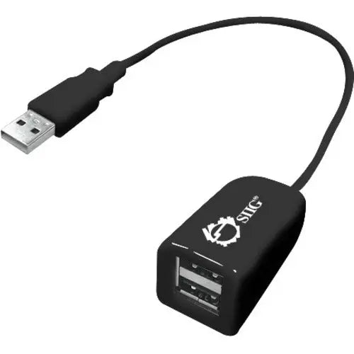 SIIG JU-H20011-S1 2-Port USB Hub – External USB 2.0 Expansion for Mac and PC