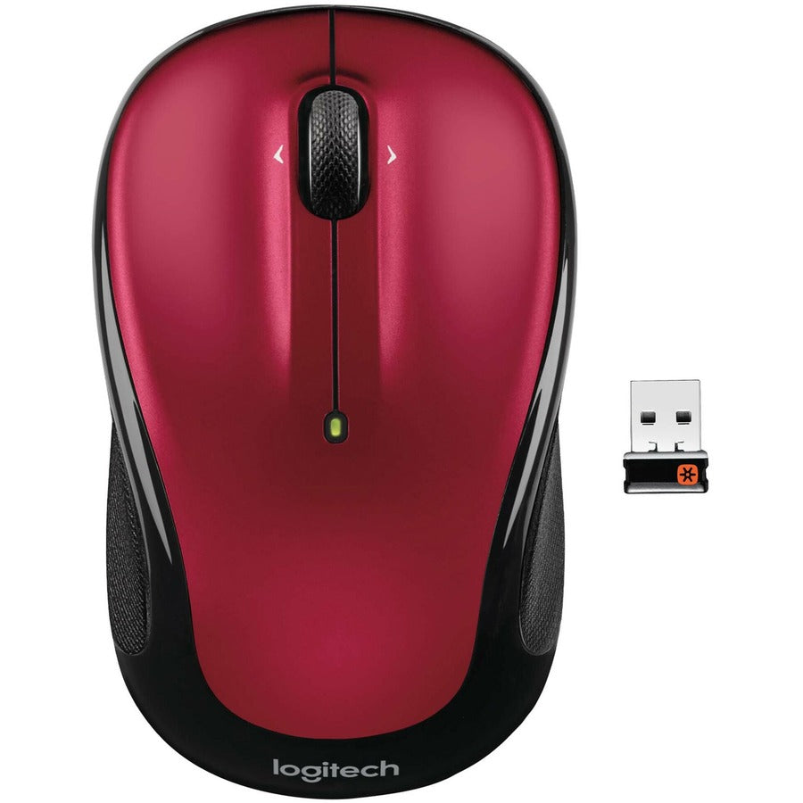 Logitech M325 Wireless Mouse with 2.4 GHz USB Unifying Receiver – Red, 1000 DPI Optical Tracking, 18-Month Battery Life for PC & Mac