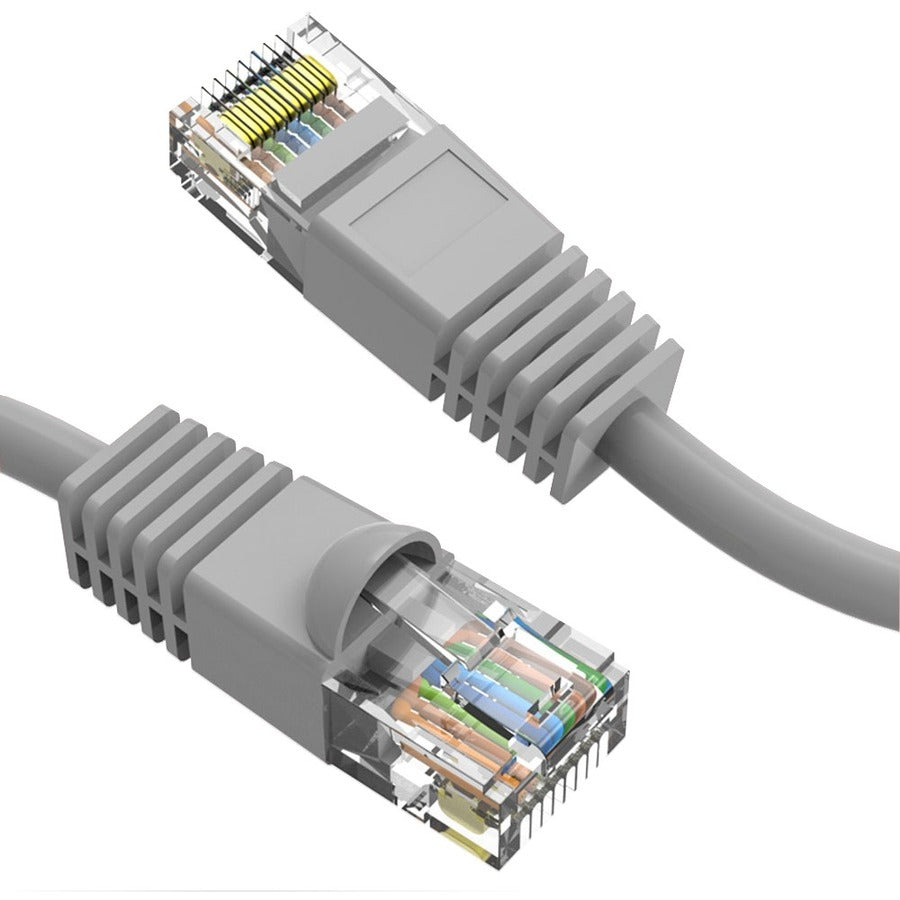 Axiom 75FT CAT6 Ethernet Patch Cable with Molded Boot - 550MHz, Gray