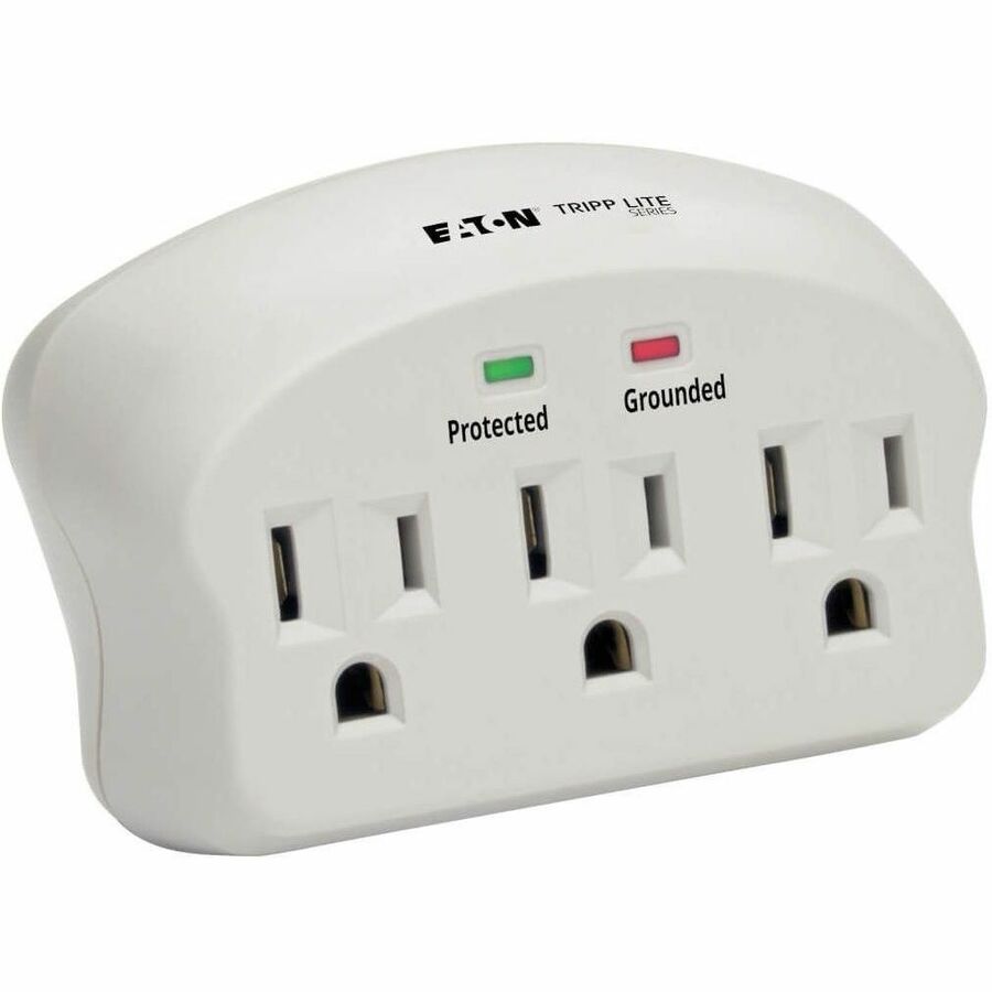Eaton Tripp Lite Series Protect It! 3-Outlet Surge Protector with 660 Joules and Diagnostic LEDs