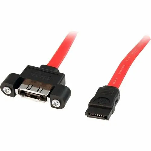 StarTech.com 1 ft eSATA Panel Mount Cable - F/M for Reliable Data Transfer