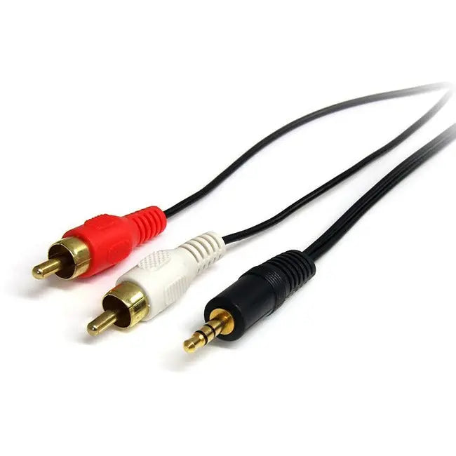 StarTech.com MU3MMRCA 3-ft Stereo Audio Cable with RCA and 3.5mm Connectors