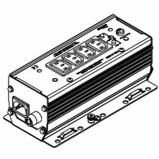 Legrand Group Middle Atlantic FC-4-IEC Thermostatic Fan Controller with IEC Receptacles - Controls 4 Fans