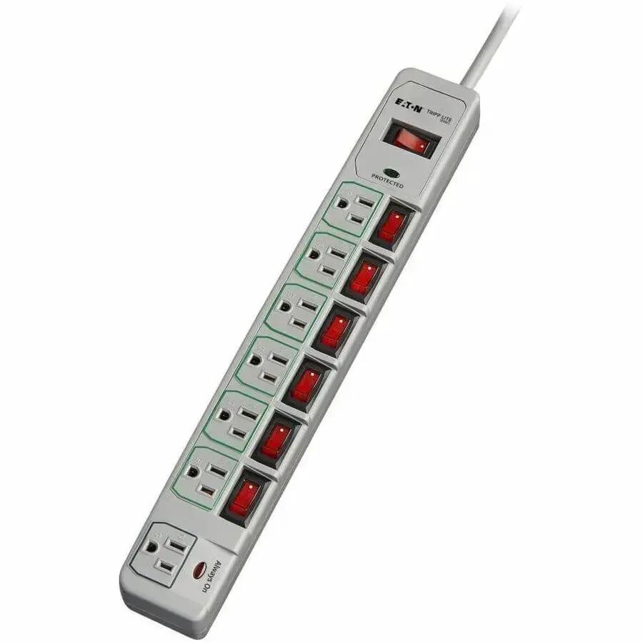 Eaton Tripp Lite Series Eco-Surge TLP76MSG 7-Outlet Surge Protector with 6 ft Cord by Eaton Corporation