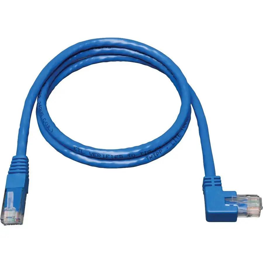 Eaton Tripp Lite Series 10 ft. Blue Cat6 Right-Angle Ethernet Patch Cable (N204-010-BL-RA) by Eaton Corporation