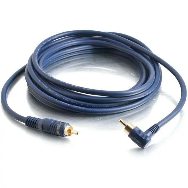 Legrand Group C2G 12ft Velocity Right Angled Subwoofer Cable with RCA Male Connector