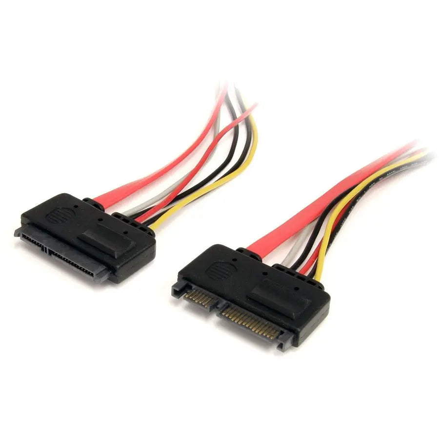 StarTech.com 12-Inch 22-Pin SATA Power and Data Extension Cable – Extend SATA Connection Up to 1 Foot