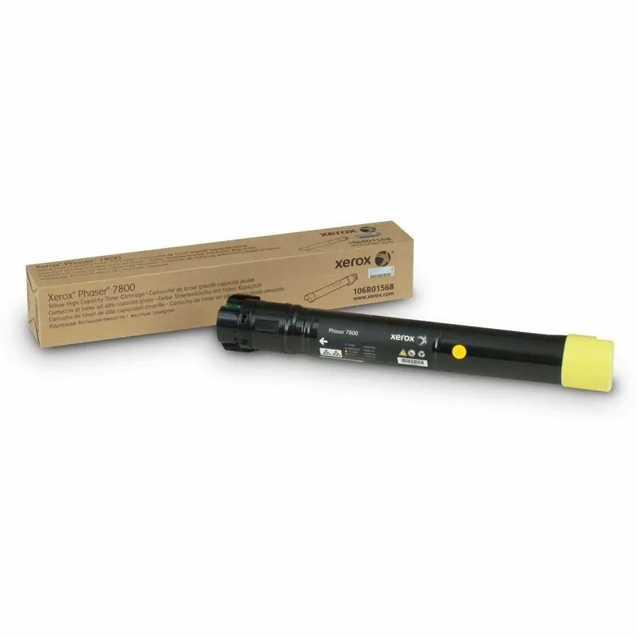 Xerox Genuine Phaser 7800 Yellow High Capacity Toner Cartridge (106R01568) – Reliable 17,200 Page Yield