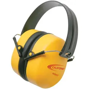 Califone Hearing Safe HS60 Earmuffs – Noise Reduction Rating 37dB, Bright Yellow Hearing Protector