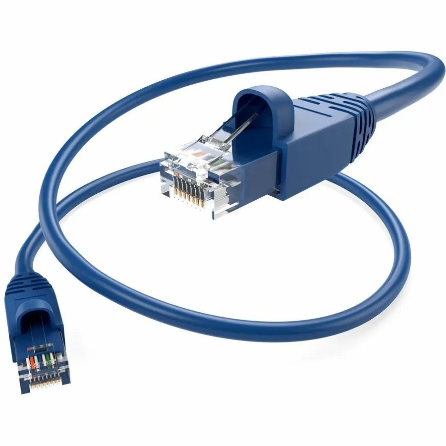 Unirise Cat.6a Patch Cable - 10 ft Blue Ethernet Network Cable for Reliable Data Connectivity
