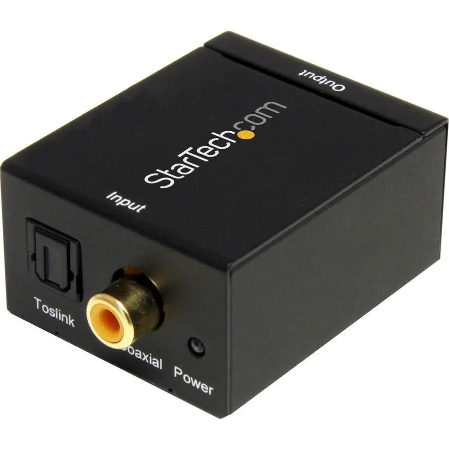 StarTech.com SPDIF2AA Digital Coaxial & Toslink to Stereo RCA Audio Converter