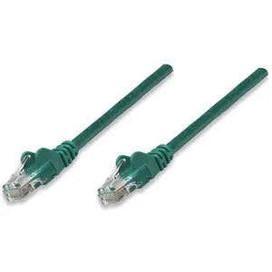 Intellinet Network Solutions Cat5e U/UTP Patch Cable, 10 ft, Green