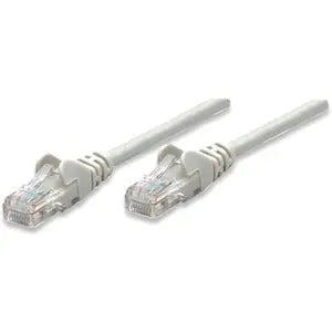 IC Intracom Manhattan Cat6 U/UTP Patch Network Cable, 10 ft, Gray