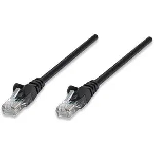 IC Intracom Manhattan Cat6 U/UTP Network Patch Cable - 25 ft, Black