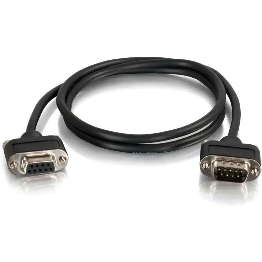 C2G 3ft CMG-Rated RS232 DB9 Serial Cable with Low Profile Connectors - In Wall Use - M/F
