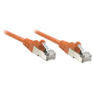 Intellinet Cat6 UTP Network Patch Cable – 3 ft Orange with RJ-45 Male Connectors