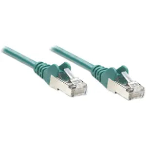 Intellinet Cat6 UTP Network Patch Cable, 100 ft, Green — Reliable Ethernet Connection by IC INTRACOM