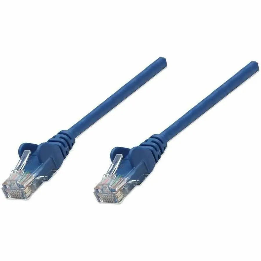 Intellinet Cat6 UTP Network Patch Cable, 1 ft, Blue – RJ-45 Male to RJ-45 Male