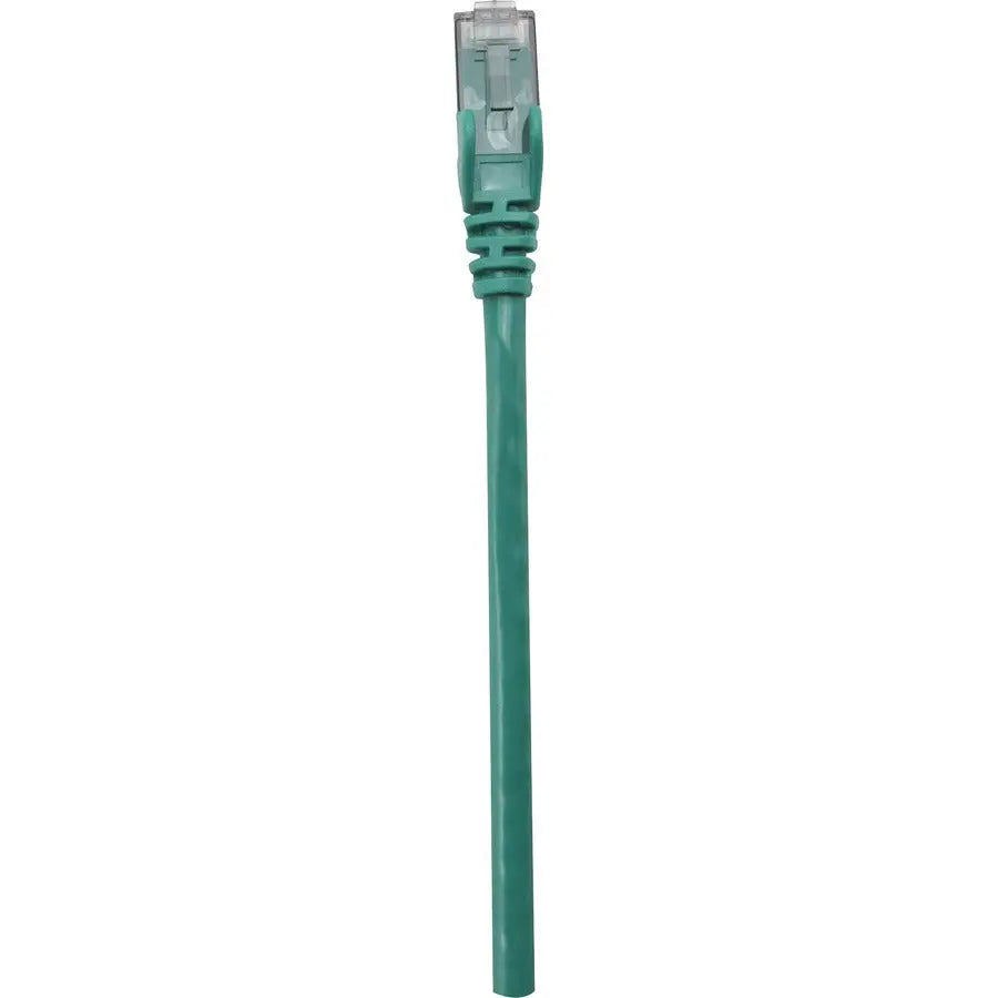 Intellinet Cat6 UTP Network Patch Cable, 1 ft, Green, RJ-45 Male to RJ-45 Male