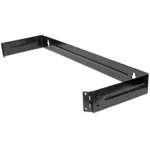 Intellinet Network Solutions 19 Inch Hinged Wall Bracket, 1U, Black - Ideal for Shallow Rackmount Equipment