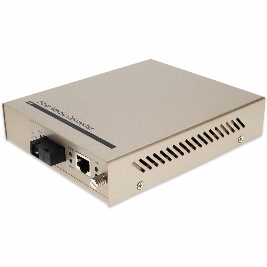 AddOn 100MBS Transceiver/Media Converter (Part #ADD-MFMC-BX-USC) for 10/100Base-TX to 100Base-BXU Fiber Conversion