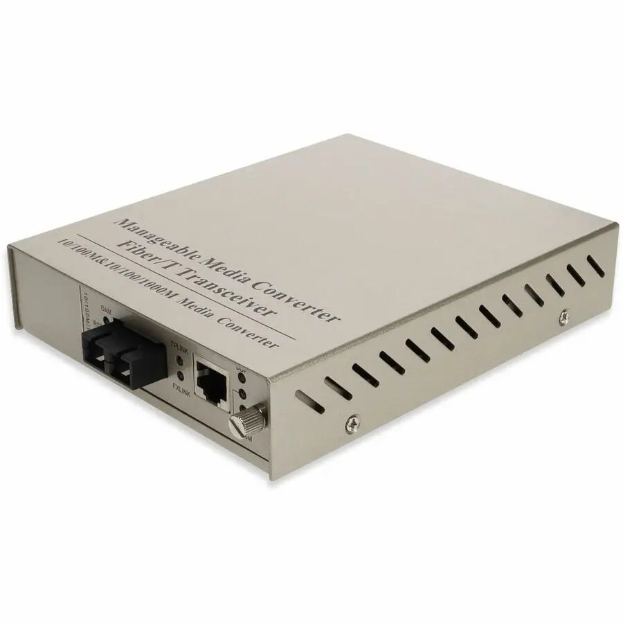 AddOn 10/100/1000Base-TX to 1000Base-LX Managed Media Converter (Part No: ADD-MGMC-LX-2SC)