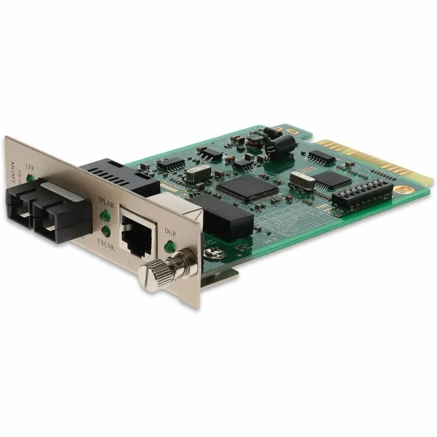 AddOn 10/100Base-TX (RJ-45) to 100Base-LX SC Fiber Media Converter Card Model ADD-MCC1MSM20
