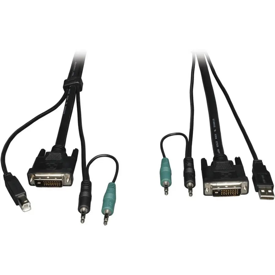Eaton Tripp Lite P759-006 6Ft DVI, USB & Audio KVM Cable Kit for NIAP Secure KVM Switches