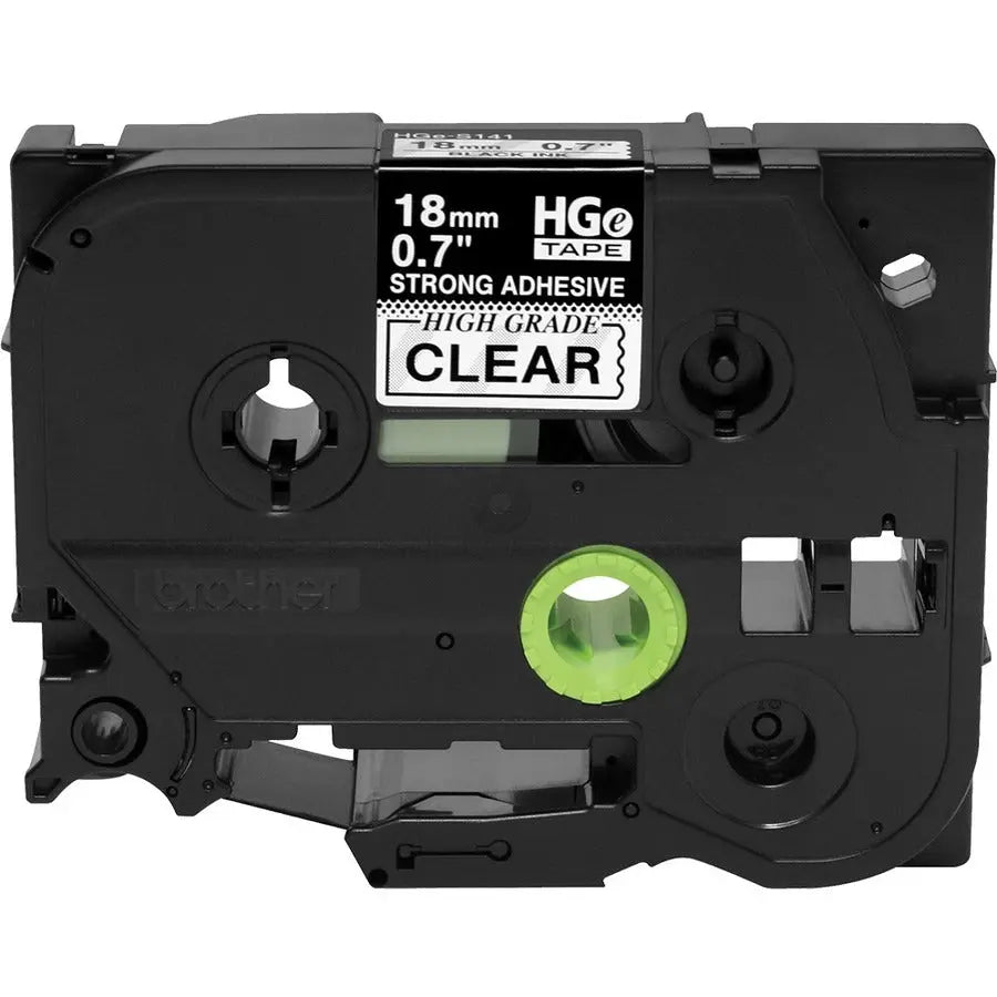 Brother HGES1415PK Black on Clear Extra-Strength Adhesive Label Tape for P-Touch Printers