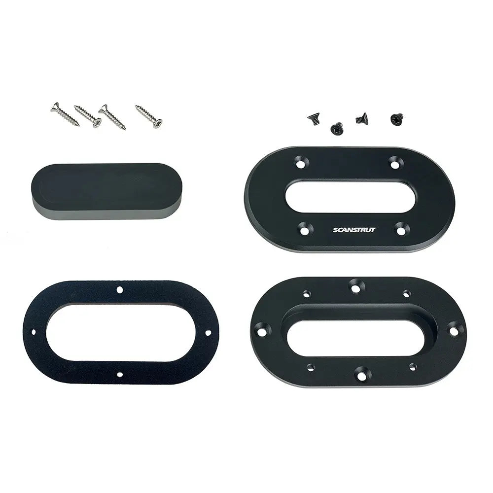 Scanstrut Black Anodized Aluminum Low-Profile Multi Cable Seal for Cables Up to 15mm