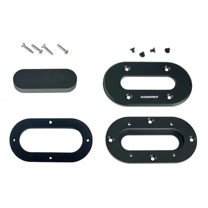 Scanstrut Black Anodized Aluminum Low-Profile Multi Cable Seal for Cables Up to 15mm
