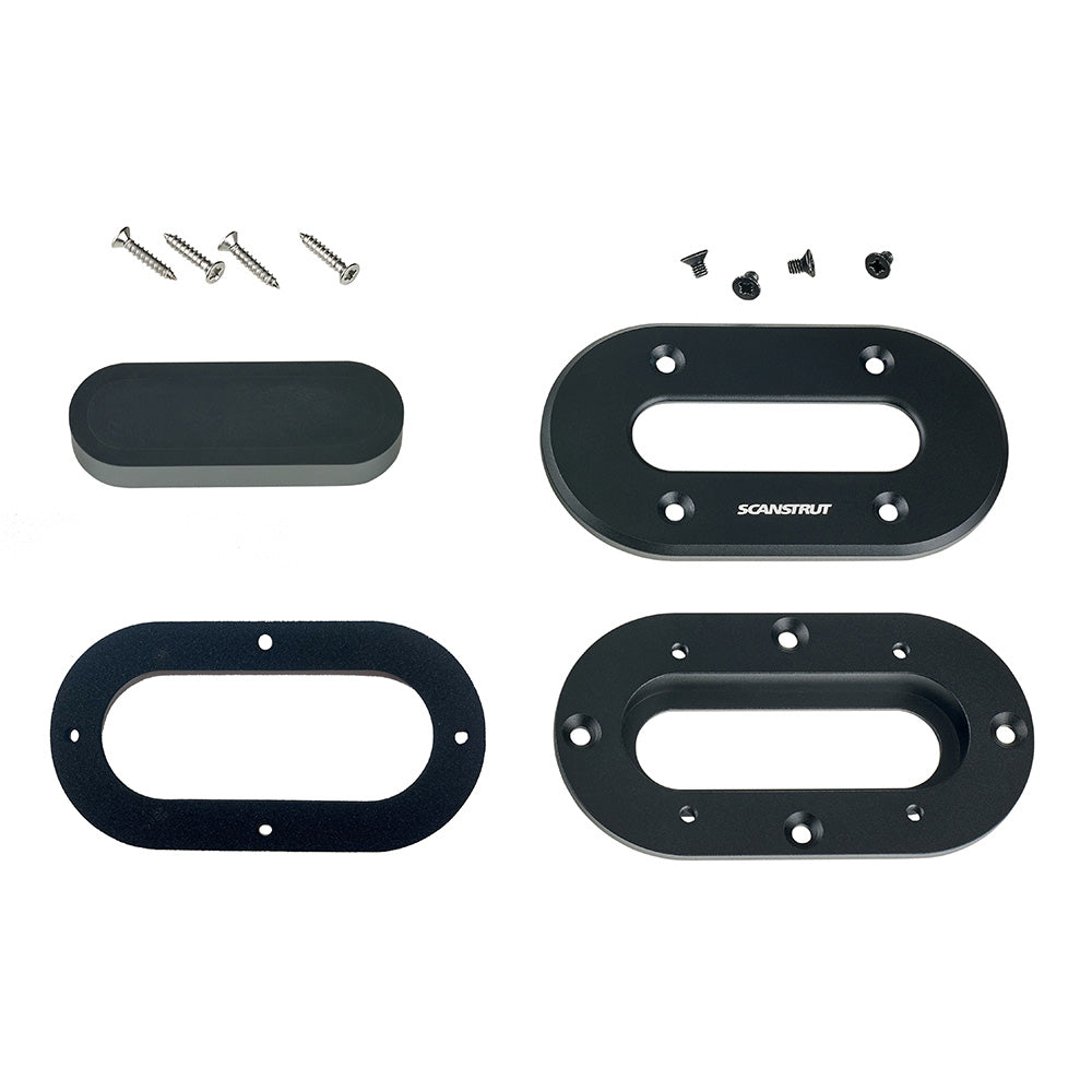 Scanstrut Black Anodized Aluminum Low-Profile Multi Cable Seal for Cables Up to 15mm