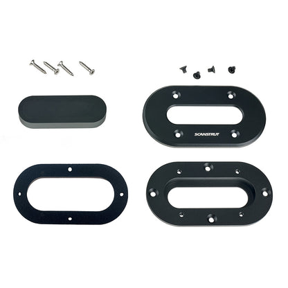 Scanstrut Black Anodized Aluminum Low-Profile Multi Cable Seal for Cables Up to 15mm