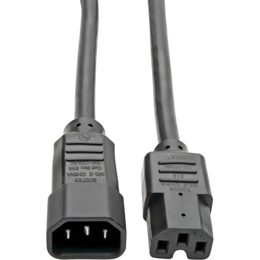 Tripp Lite by Eaton Power Cord C14 to C15 - Heavy-Duty 15A 250V 14 AWG, 6 ft. Black