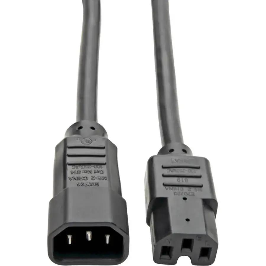 Eaton Corporation Tripp Lite P018-006 Power Cord C14 to C15, Heavy-Duty 6 ft. 15A 250V Black by Eaton Corporation