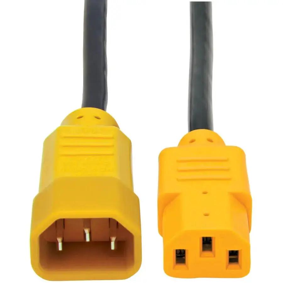 Eaton Corporation Tripp Lite P004-004-YW 4ft Yellow Computer Power Cord with C14 to C13 Connectors by Eaton Corporation
