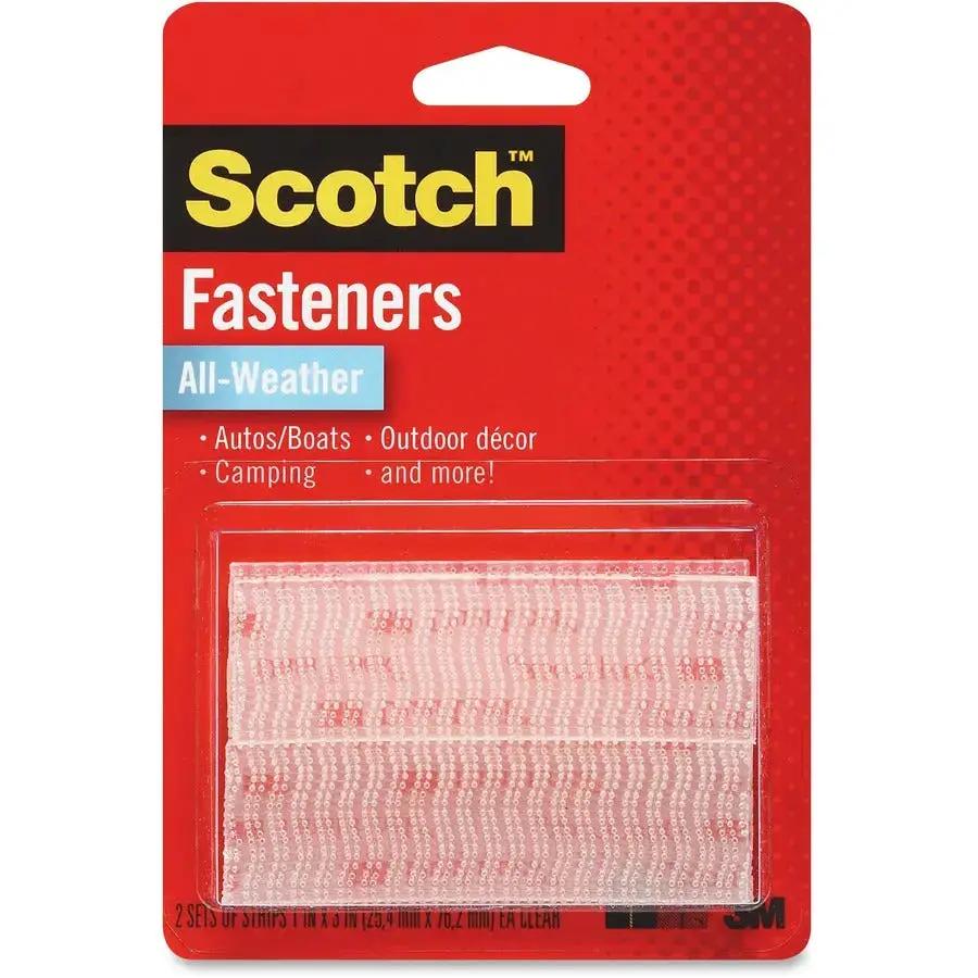 3M Scotch All-Weather Fasteners RFD7090 - Clear Dual Lock Hook & Loop Tape for Indoor and Outdoor Mounting by 3M