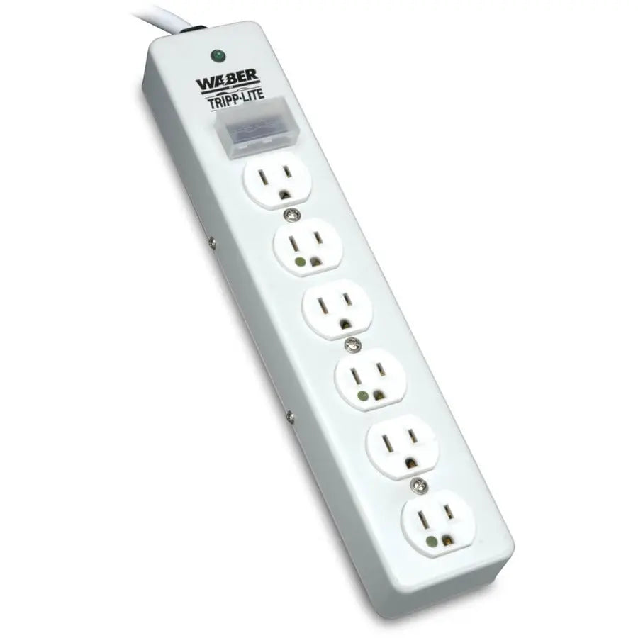 Eaton Tripp Lite SPS610HGRA Hospital-Grade Surge Protector with 6 Outlets and 10 ft Cord