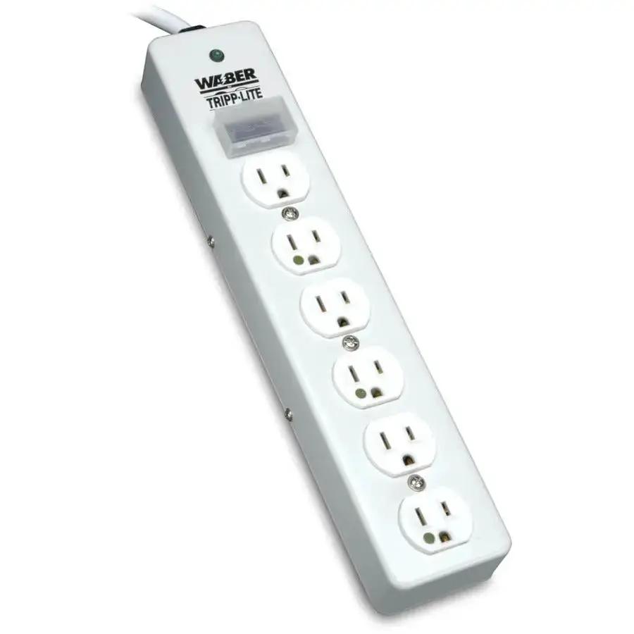 Eaton Tripp Lite SPS610HGRA Hospital-Grade Surge Protector with 6 Outlets and 10 ft Cord by Eaton Corporation