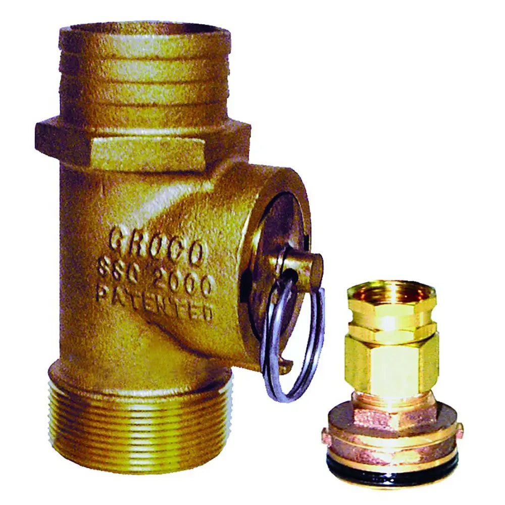 GROCO 2-inch Engine Flush Kit & Adaptor for Marine Cooling System Maintenance