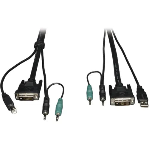 Eaton Tripp Lite Series P759-010 DVI/USB/Audio KVM Cable Kit, 10 ft