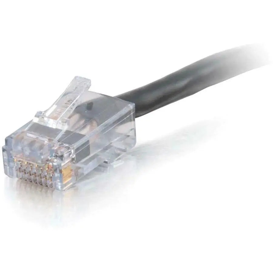 C2G 7 ft Cat6 Non-Booted Plenum Network Patch Cable - Black