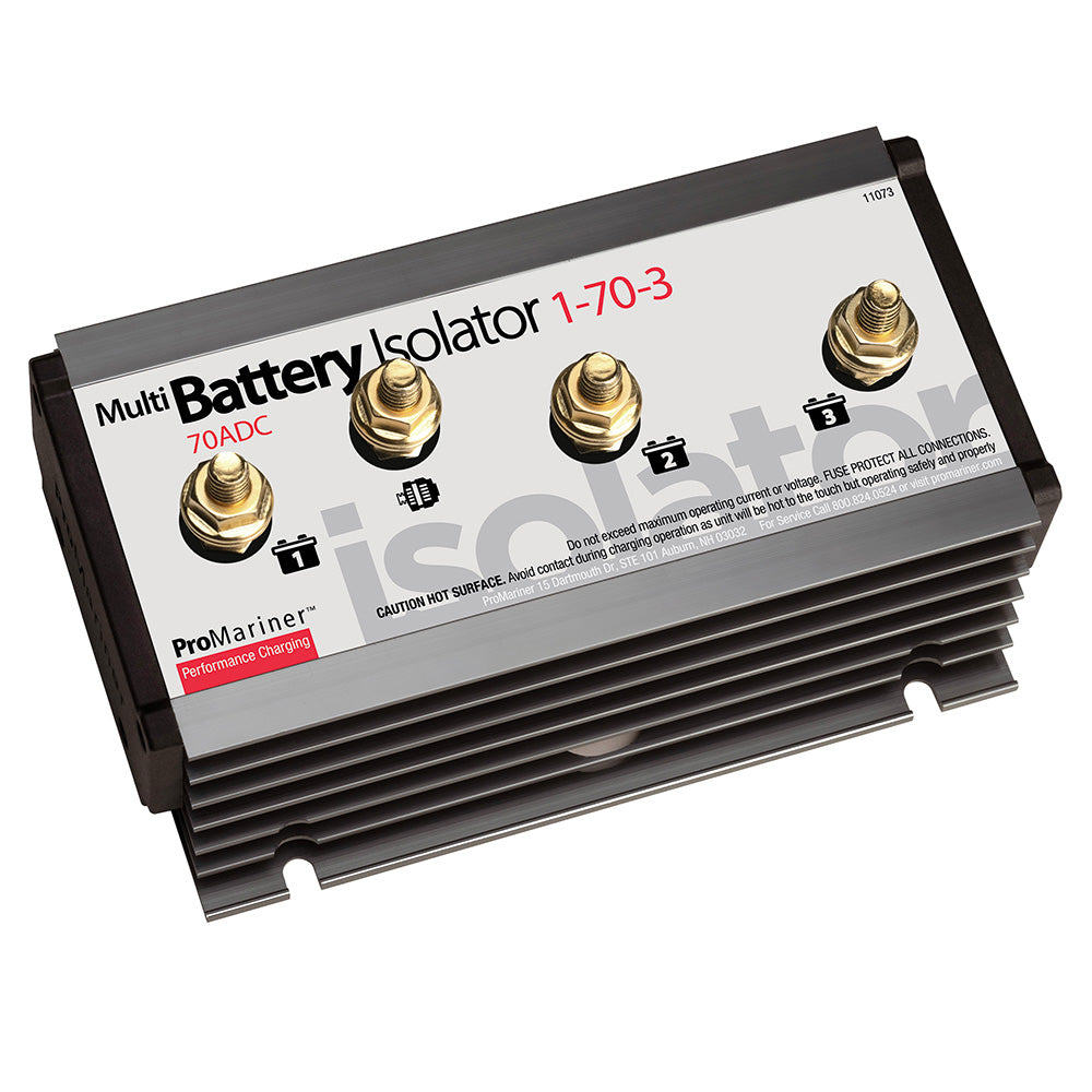 ProMariner Battery Isolator 11073 - 1 Alternator, 3 Battery, 70 Amp